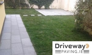 Granite paving patio