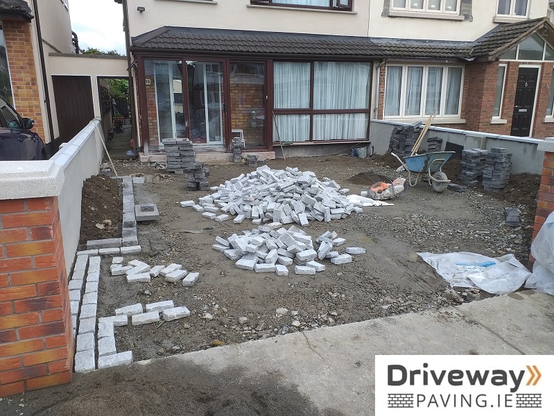 Granite cobblestone driveway, Templeogue, Dublin 26